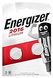 Energizer CR2016 Batterien, Lithium Knopfzelle, 2 Stück, Pack of 2