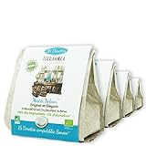 TERRAMOKA - Entkoffeinierter Bio-Kaffee der Spitzenklasse - 100% reiner Arabica aus Peru - Originell und elegant - 80 Senseo Zero Waste Pads (5 * 16) - Home Compost - Mister Nelson - in Frankreich