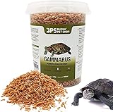 BPS Food Gammarus Food Naturfutter für Wasserschildkröten Schwimmfutter Wasserschildkrötenfutter (500 ml)