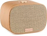 Bennett & Ross BB-522 BN Sunderskog Bluetooth Lautsprecher - Hyggelige Soundbox mit furniertem Holz-Gehäuse - 60 Watt Musikleistung - 1x 5 + 2X 2 Lautsprecher - Bassreflexöffnung - Braun