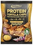 IronMaxx Vegan Tortillas High Protein - Vegan Cheese Style 1x 60 g Tüte | fettarm, palmölfrei & glutenfrei für Snackliebhaber geeignet