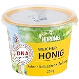 Reiner, natürlicher, roher, weicher Honig 0,5 kg (2 * 250-Gramm-Becher) Nicht pasteurisierter, ungefilterter, kristallisierter, estnischer Honig, nachhaltig geerntet mit grüner Energie von Nordmel