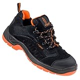 Arbeitsschuhe Sicherheitsschuhe URGENT 210 S1, Schwarz / Orange, 43 EU