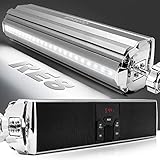 GoHawk RE8 Gen.3 Wasserdicht Bluetooth Motorrad Stereo Lautsprecher Soundbar 7/8 bis 1,25 Zoll Lenkerhalterung MP3 Musik Player Audio Verstärker System ATV 4-Räder, FM Radio, USB, AUX