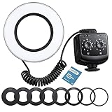 GODOX RING72 Makro-LED-Ringlicht Flexible 360° Drehbare Beleuchtung Halblicht Oder Volllicht, 5600K Geeignet für Nahaufnahmen von YouTube, Videos und Porträtobjekten