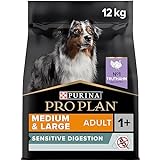 PURINA PRO PLAN GRAIN FREE Medium & Large Adult Sensitive Digestion, Hundefutter trocken, reich an Truthahn, 1er Pack (1 x 12 kg)