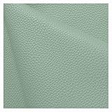 Kunstleder PVC Leder Polster Stoff Kunstleder Kleines Litschimuster PVC-Kleidung Schneiderei Polster Kunstleder Stoff Wasserdichtes Sofa Autositzbezüge 140x1cm Möbel Textil Meterware(Light green,1.4x7