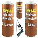 Hohlraumversiegelung Hohlraumkonservierung 3 x 1 Liter Dose & UBS Pistole