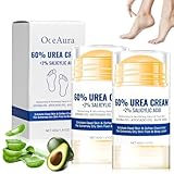 2 Stück Hydrating and Anti-Cracking Foot Cream, Feuchtigkeitsspendende und Anti-Riss Fußcreme, Urea Creme Fußpflegecreme Lindert Extreme Trockenheit und Rissbildung der Füße