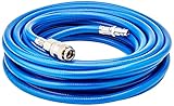 BGS 3250 | Druckluftschlauch | 10 m | Innendurchmesser 6 mm | Druckluftanschluss 1/4' | PVC-Gewebe | mit Schnellverschlusskupplung und Stecktülle
