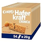 Haferriegel Corny Haferkraft Crunch, knackig mit wertvollem Hafer & Honig, 54x20g