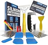 STONE REEF Silikonentferner Set Werkzeug zum silikonentfernen - Inkl. Fugenmesser, Fugenhai, Fugenkratzer - Silikonentferner Silikonfugenentferner
