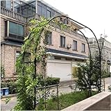 Großer Metall-Gartenbogen für Kletterpflanzen, breit, 1,4 m, 1,8 m, 2,4 m, 3 m, 3,5 m, robust, langlebig, Rosentorbogen, wetterbeständig, Eisen, Rohr, Pergola, Rankgitter