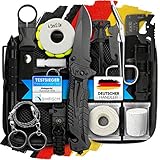 Jungle Monkey I Survival Kit I 17 in 1 Funktionen Premium Set I Messer I Taschenlampe I Outdoor, Ausrüstung für Wandern & Camping I Kit Survivalkit Equipment I Optimal ausgestattet