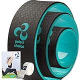 Yoga Rad 3er Pack - Abnehmen, Sich in Form Bringen und Fit Werden. Yoga Zubehör für Zuhause. 3 Pack Pilates Wheel Set. Körperhaltung verbessern