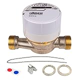 Universal Wasserzähler Q3 = 2,5 Kalt + Warmwasser Baulänge 110mm Anschluss 3/4 Zoll