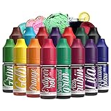 Belissia Lebensmittelfarbe Set – 15x10ml flüssig & hochkonzentriert – Lebensmittelechte Speisefarbezum Backen, Kochen, Fondant & DIY - vegan, stark färbend, geschmacksneutral