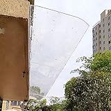 TSYORHSC Unsichtbares Vordach für die Haustür, Regenschutz für Fenster, Markise für Tür, Fenster, Garten, Terrasse, Veranda, transparente Abdeckung aus Polycarbonat, 40–360 cm, für Balkon, Dach, Gara