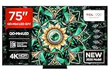 TCL 75Q7C 75 Zoll QD-Mini LED Fernseher, 4K HDR Premium 3000, Smart TV unterstützt durch Google TV (Dolby Vision IQ & Atmos, CrystGlow HVA Panel, Audio von Bang & Olufsen, 144Hz Motion Clarity Pro)