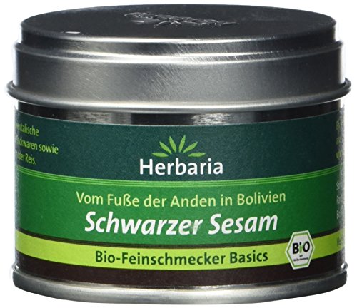 Herbaria Schwarzer Sesam, 1er Pack (1 x 35 g Dose) - Bio