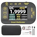 BSIDE Digital Multimeter Messgerät Klein Mini 20000 Zähler Taschen Multimeter Genau TRMS 1000V mit Farb-LCD und Ständer, S40 Wiederaufladbare Elektriker Tester für Photovoltaik Millivolt AC Peak