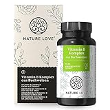 Vitamin B Komplex aus Buchweizen - 60 Kapseln - Natürliche B-Vitamine - Hochdosiert: 120% des täglichen Bedarfs an Vitamin B1, B2, B3, B5, B6, B7 (Biotin), B9 (Folsäure) und B12 - vegan, laborgeprüft