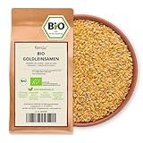 Kamelur Bio Goldleinsamen Ganz aus EU-Landwirtschaft (2,5kg) - Bio Leinsamen Gold ohne Zusätze
