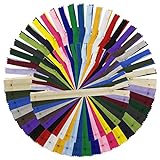 DOITEM Reißverschluss, 24 Farben Nylon Reißverschlüsse, 20cm 30cm 40cm lang, 2.5cm breit für Kleidung Tasche Mäppchen Kissenbezug, 72 Stück