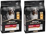 Pro Plan Medium Adult Everyday Nutrition, Hundefutter trocken, reich an Huhn, 2er Pack (1 x 3 kg)