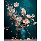 Malen Nach Zahlen Landschaft,Bastelset Erwachsene Gemälde Blumen,Kreativ Set für Erwachsene,DIY Handgemalt Ölgemälde Kit für Anfänger für Geschenke 30X40cm