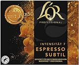 L'OR Suprême Espresso Subtil 7, Kaffeekapseln Nespresso®* Pro kompatibel (50 Kaffeepads), aromatisch, Intensität 7/10