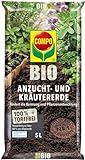 COMPO BIO Anzuchterde und Kräutererde – torffreie Blumenerde – geeignet für Aussaat, Kräuter, Stecklinge und Jungpflanzen – 5 Liter