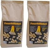 Feuerbällchen RaiffeisenWaren Kaminanzünder, Feueranzünder, (Anzünder ökologisch, aus Naturprodukten - Wachs, Naturholz; Nässe unempfindlich; Brenndauer ca. 10 min) 5 kg