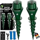EdenGardens 2er Pack 'MOLE Repeller 2.0 Battery' Maulwurf Vertreiber bestes Mittel gegen Wühlmäuse & Maulwurf - Maulwurfschreck Maulwurf vertreiben (Mole Repeller 2.0 Starter Set)