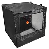 Slingshot -Ziel, Faltschlingshot Target Catch Box, 16x16x16 -Zoll -verdickte verstärkte Airsoft -Ziele mit Fänger, Aufhängen von Schießzielen