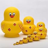 YAKELUS Matroschkas Stücken handgemacht Das Lindenholz Geschenk Spielzeug Matruschka Russian Nesting Dolls professionelle Matrjoschka-Marke 002 (10036 (10piece))