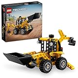 LEGO Technic Baggerlader, Bauspielzeug Set für Jungen und Mädchen ab 7 Jahren, Fahrzeug, Lernspielzeug mit Bagger, Schaufeln und Ausleger 42197
