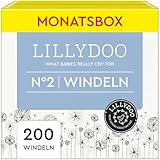 LILLYDOO hautfreundliche Windeln Größe 2 (4-8 kg), Monatsbox (200 Windeln) (FSC-Mix)