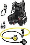 Cressi 1946 Start Pro Scuba Set-Int Tauch Diving, Schwarz, XL