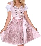 Lifos 0220 Dirndl Midi Germandress 3Tlg. Oktoberfest Gr.34 bis 52 !ORIGINAL (0600ROSA, Numeric_42)