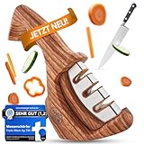 From Mom by FM Messerschärfer [ergonomisch] – Profi-Messerschleifer für scharfe Messer | Knife Sharpener, Wetzstahl-Schleifstein, Testsieger, Messerschleifmaschine für schnelles Schärfen & Schleifen