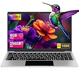 bvate 2025 Laptop 14 Zoll Win11 8+256GB SSD Unterstützung 1TB Notebook Celeron N4020 (bis2.8GHz) 1920x1080p WiFi BT4.2 Deutscher Tastaturschutz und kabellose Maus-Silver