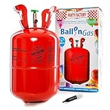 Party Factory Ballongas Helium für 30 Luftballons Heliumgas Gasflasche