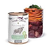 Terra Canis Wasserbüffel mit Süßkartoffel - Hypoallergen Nassfutter, 400g I Premium Hundefutter in 100% Lebensmittelqualität Aller Rohstoffe I Allergenarm, Getreide & glutenfrei