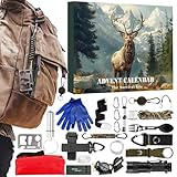 Survival Kit Advent | Weihnachten Countdown | Survival Gadgets für Rucksackreisen Camping Angeln Jagd Männer Papa Ehemann Outdoor Abenteuer