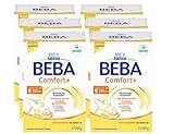 Nestlé BEBA Comfort+ Spezialnahrung bei Verdauungsbeschwerden, Babynahrung von Geburt an, 6er Pack ( 6 x 550g)