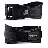 Fitgriff® Gewichthebergürtel V2 - Gewichtheber Gürtel für Damen und Herren - Bodybuilding, Krafttraining, Crossfit Training - Trainingsgürtel, Weightlifting Belt, Gym Workout (Full Black, L)