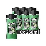 Axe 3-in-1 Duschgel & Shampoo Anti-Hangover für langanhaltende Frische und Duft nach der Dusche Männer Duschgel dermatologisch getestet 6x 250 ml
