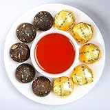 Pu-erh Tee Nuo Xiang Cha 300g KuchenReifer Puerh Tee Mini Kuchen mit Klebreis Duftender loser Blatttee
