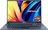 ASUS Vivobook 16X Laptop | 16' Full HD+ entspiegeltes IPS Display | AMD Ryzen 5 5600H | 16 GB RAM | 512 GB SSD | AMD Radeon | Windows 11 | QWERTZ Tastatur | Quiet Blue